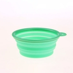 Dobrável Dog Bowl Food Grade Silicone Cup para Pet Food Alimentação bacia