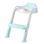 Dobrável Potty Assento Do Vaso Sanitário Potty Cadeira Com Escada De Fezes De Passo Para O Bebê Azul