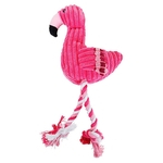 Dog Toys rosa Stuffed gritando Flamingo para c?es grandes som brinquedo do filhote de cachorro de pel¨²cia Squeak Flamingos Animais Brinquedos
