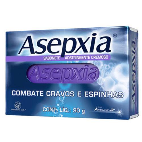 Dois Sabonete em Barra Anti-acne Asepxia 90g Cremoso