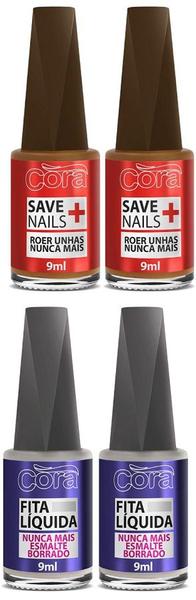 Dois Save Nails + Duas Fita Líquida - Cora