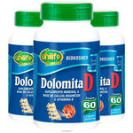 Dolomita com Vitamina D 3X 60 Cápsulas Unilife