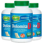 Dolomita com Vitamina D 3X120 Cápsulas Unilife