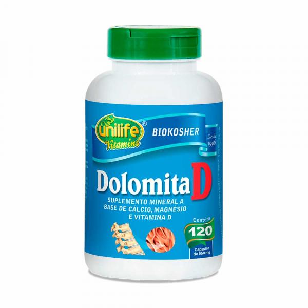 Dolomita D - Unilife - 120 Cápsulas de 950mg