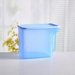 Domésticos de plástico Caixa de armazenamento pode ser sobreposta Frigorífico com punho transparente Food Seal Box