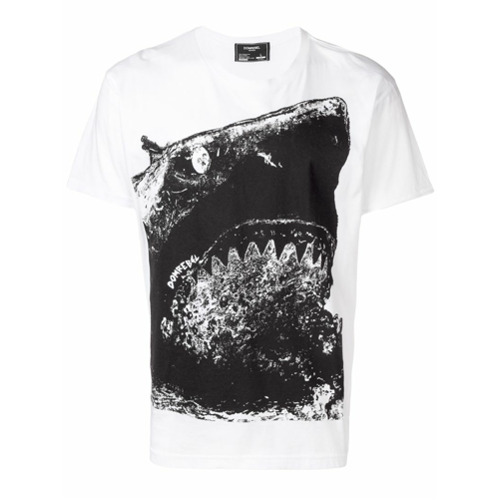 DOMREBEL Camiseta com Estampa de Tubarão - Branco