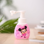 Dos desenhos animados bonitos do agregado familiar push-tipo frasco de loção mão sabonete gel de banho bubbler portátil sub-engarrafador Rosa convencional