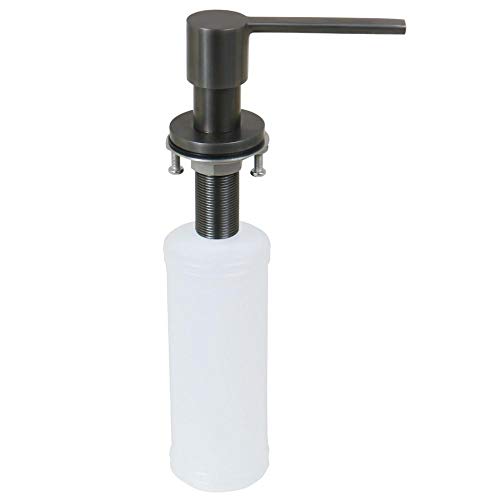 Dosador Dispenser Detergente Sabonete Líquido Black Matte Inox 350ml