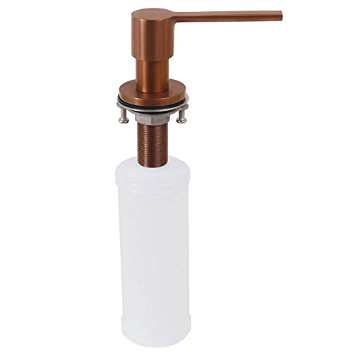 Dosador Dispenser Detergente Sabonete Líquido Rose Gold Inox 350ml