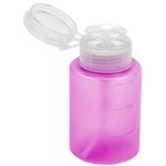 Dosador Porta Acetona Plástico Simples Rosa 150ml - Santa Clara