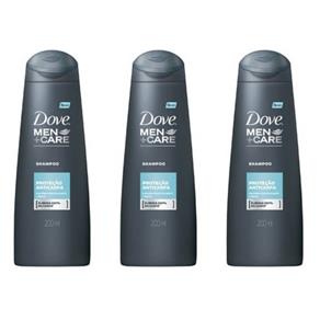 Dove Anticaspa Shampoo 200ml - Kit com 03
