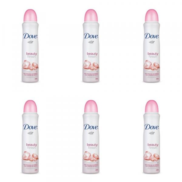 Dove Beauty Finish Desodorante Aerosol Feminino 89g (Kit C/06)