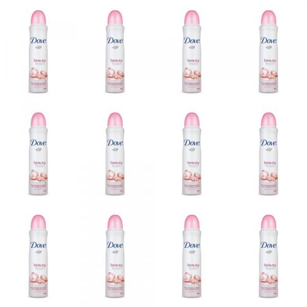 Dove Beauty Finish Desodorante Aerosol Feminino 89g (Kit C/12)