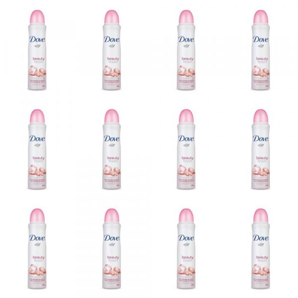 Dove Beauty Finish Desodorante Aerosol Feminino 89g (Kit C/12)