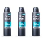 Dove Clean Comfort Desodorante Aerosol Masculino 89g (kit C/03)