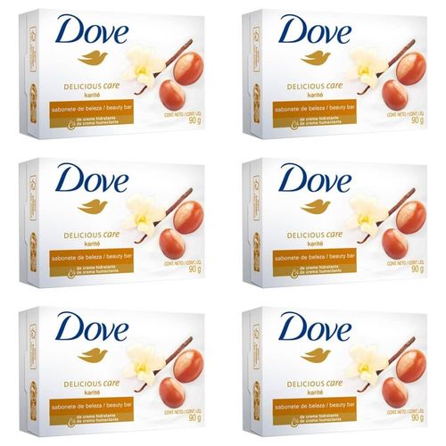 Dove Creamy Comfort Karité & Baunilha / Vanilla Sabonete 90g (kit C/06)