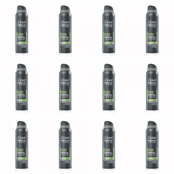 Dove Extra Fresh Desodorante Aerosol Masculino 89g (kit C/12)