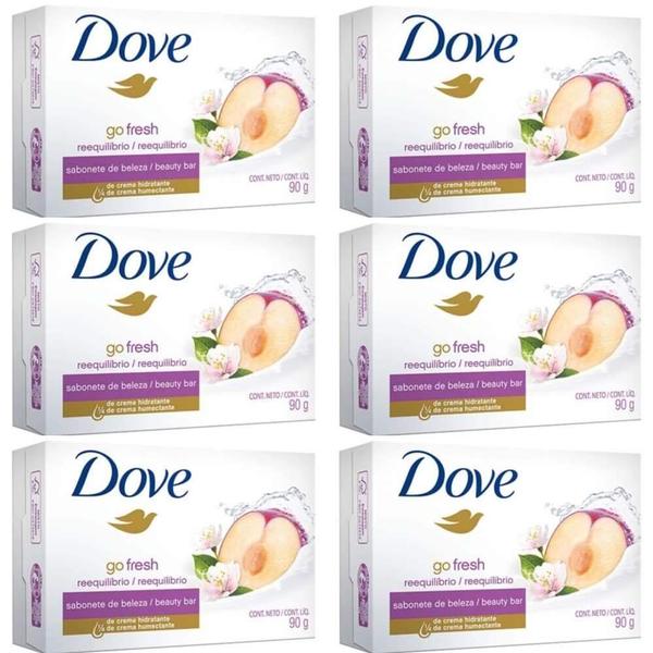 Dove Go Fresh Reequilíbrio Sabonete 90g (Kit C/06)