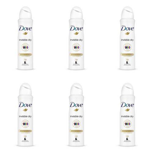 Dove Invisible Dry Desodorante Aerosol 89g (kit C/12)