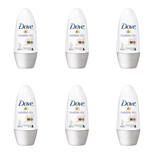 Dove Invisible Dry Desodorante Rollon Feminino 50ml (kit C/06)