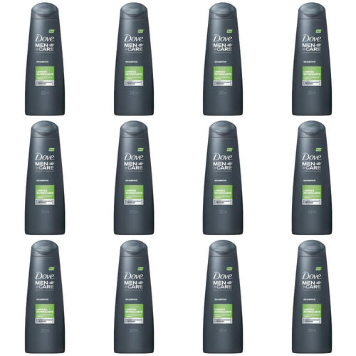Dove Limpeza Refrescante Shampoo Masculino 200ml (kit C/12)
