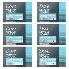 Dove Men Care Clean Comfort Sabonete 90g - Kit com 06