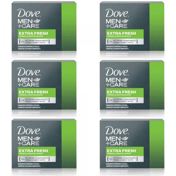 Dove Men Care Extra Fresh Sabonete 90g (Kit C/06)