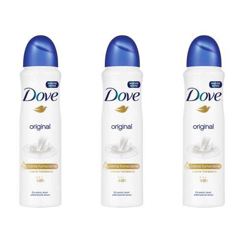 Dove Original Desodorante Aerosol 89g (kit C/03)