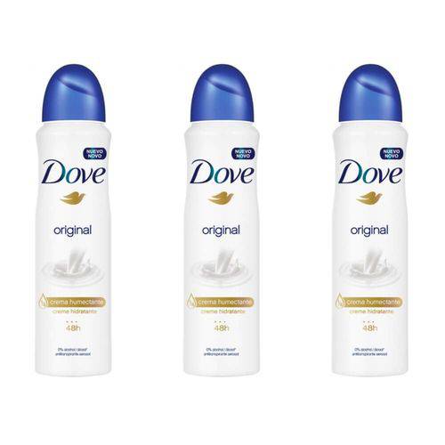 Dove Original Desodorante Aerosol 89g (kit C/03)