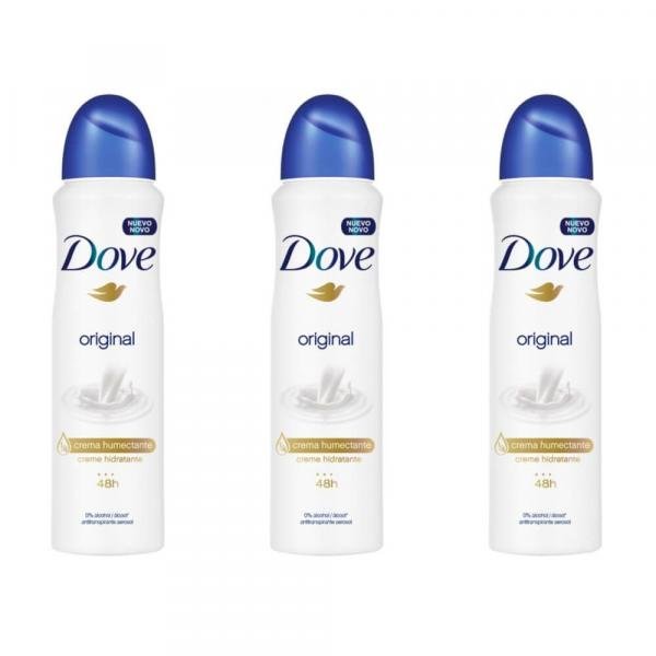 Dove Original Desodorante Aerosol 89g (Kit C/03)