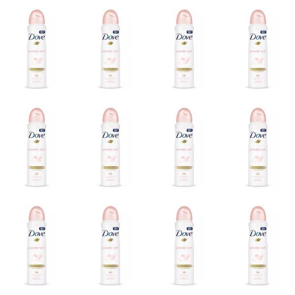 Dove Powder Soft Desodorante Aerosol Feminino 89g (kit C/12)