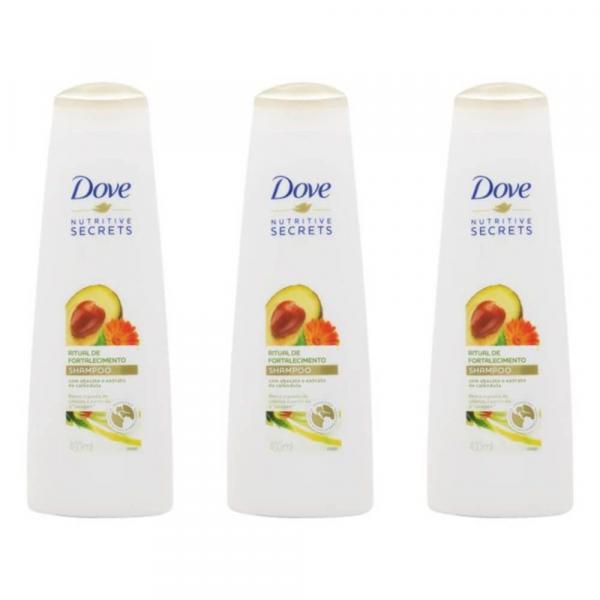 Dove Ritual Fortalecimento Shampoo 400ml (Kit C/03)