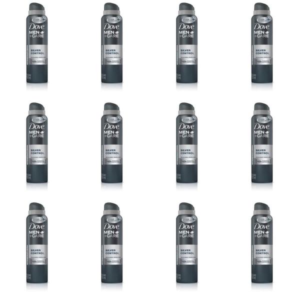 Dove Silver Control Desodorante Aerosol Masculino 89g (Kit C/12)