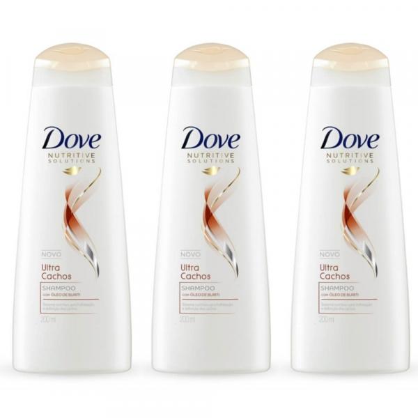 Dove Ultra Cachos Shampoo 200ml (Kit C/03)