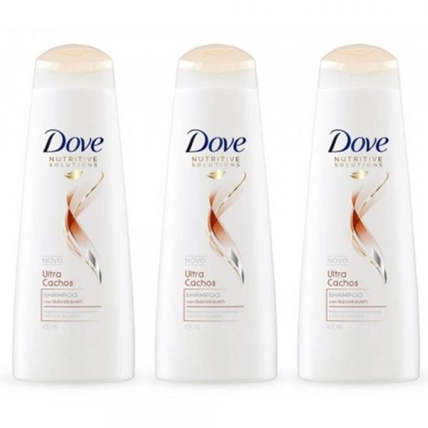 Dove Ultra Cachos Shampoo 400ml (Kit C/03)