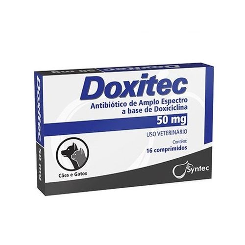 Doxitec 50mg Antibiótico a Base de Doxiciclina 16 Comp.