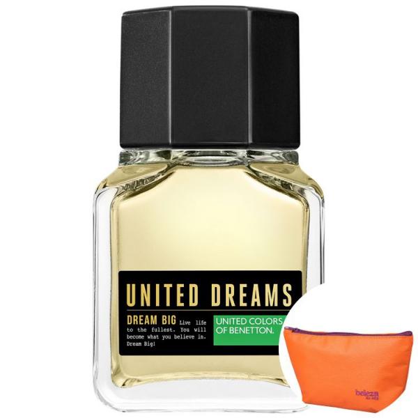 Dream Big Man Benetton Eau de Toilette - Perfume Masculino 60ml+Nécessaire Beleza na Web Laranja