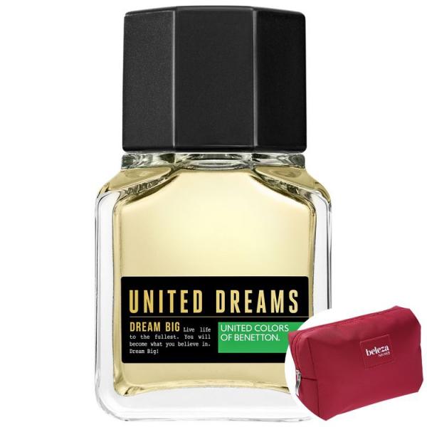 Dream Big Man Benetton Eau de Toilette - Perfume Masculino 60ml+Nécessaire Beleza na Web Vermelho
