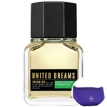 Dream Big Man Benetton Eau de Toilette - Perfume Masculino 60ml+Necessaire Roxo com Puxador em Fita