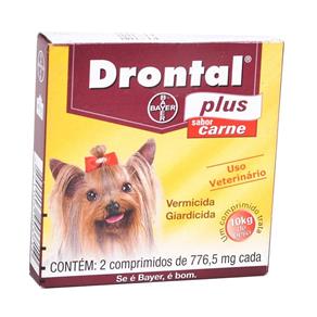 Drontal Plus 02 Comprimidos * Carne 10kg - Nao se Aplica