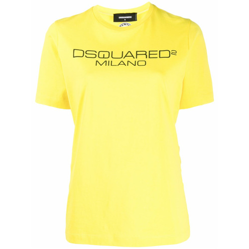 Dsquared2 Camiseta com Estampa de Logo - Amarelo