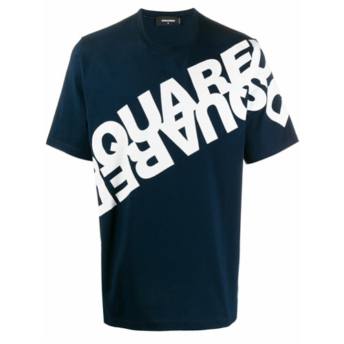 Dsquared2 Camiseta com Estampa de Logo - Azul