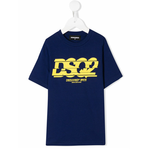 Dsquared2 Kids Camiseta com Logo - Azul