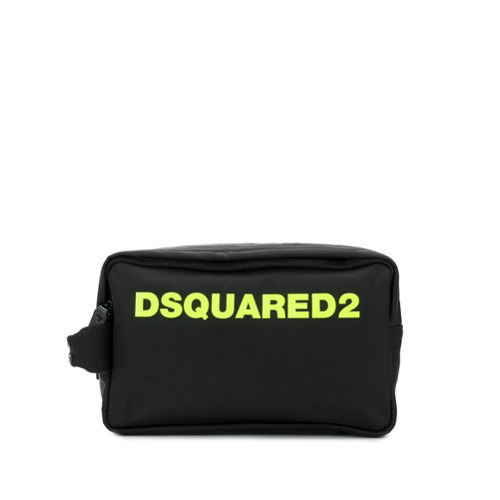 Dsquared2 Necessaire com Patch de Logo - Preto