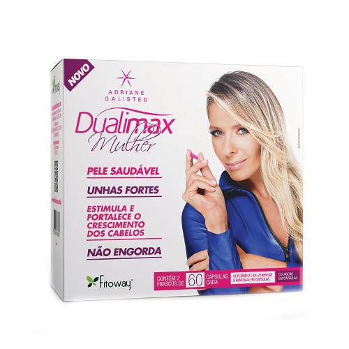 Dualimax Mulher - Dualimax Hair com 60 Cápsulas Dualimax Collagen com 60 Cápsulas