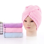 Duche cabelo macio e seco Cap Para Fiber Material 3 Piece Set Of toalha enrolada