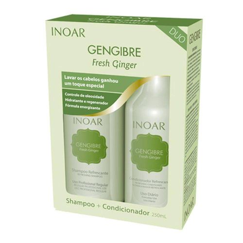 Duo Gengibre Fresh Ginger Inoar - Kit Shampoo 250ml + Condicionador 250ml