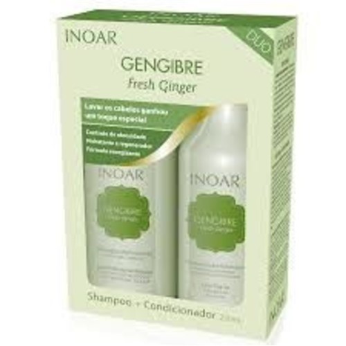 Duo Gengibre Fresh Ginger Inoar - Kit Shampoo 250Ml + Condicionador 250Ml
