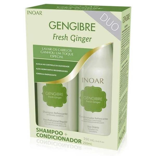 Duo Gengibre Fresh Ginger Inoar - Kit Shampoo 250ml + Condicionador 250ml