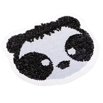 Dupla Face Bordado Panda Costurar Em Lantejoulas Remendo Tecido Applique Artesanato